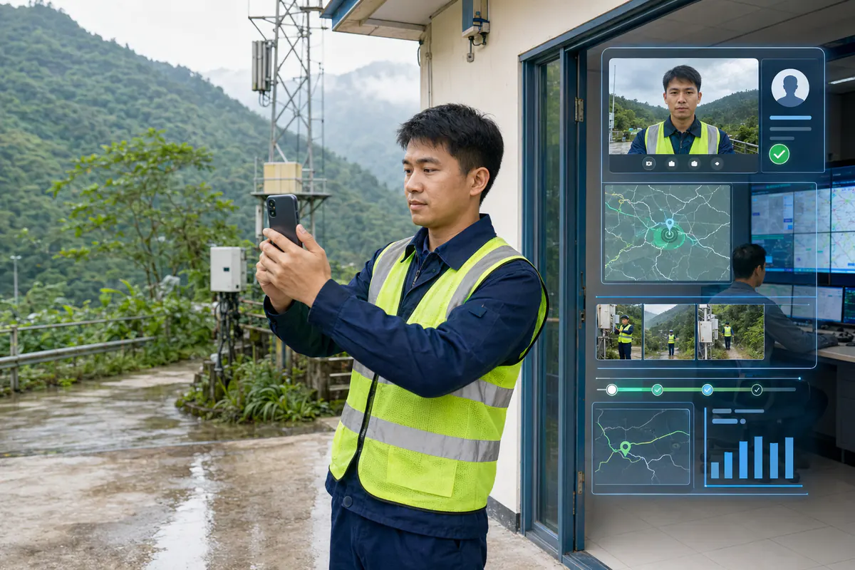 偏远地区值班人员通过视频、定位和现场照片完成远程查岗核验